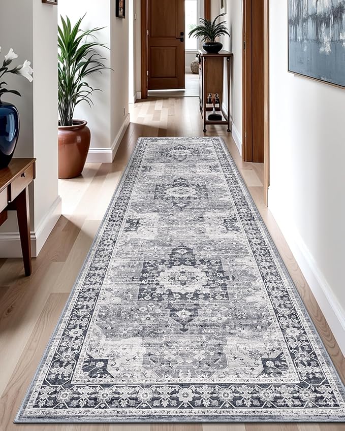 LUMI Runner Rug 3x10, Washable Non-Slip Hallway Throw Rugs, Long Soft Thin by LUMI