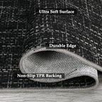 RUGSREAL 6x9 Large Bedroom Area Rug Soft Modern Area Rug - Image 5