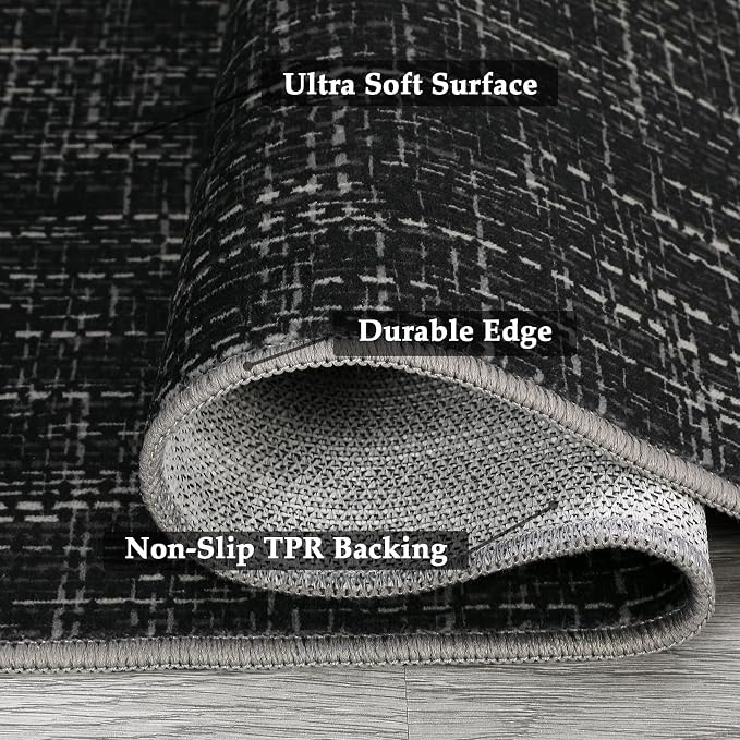 RUGSREAL 6x9 Large Bedroom Area Rug Soft Modern Area Rug - Image 5
