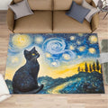 Black Cat Rugs for Bedroom by Unknown
