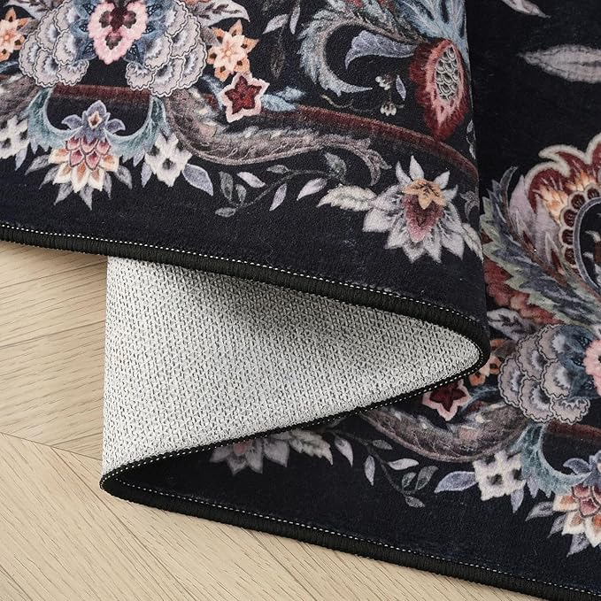 Rugcomf Vintage Paisley Kitchen Runner Rug 2'x6' - Image 5