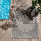 CAMILSON Outdoor Rug 10x14 Modern Area Rugs - Image 4