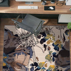 Rugshop Cream Bright Flowers Non Slip Non-Shedding Area Rug - Image 10