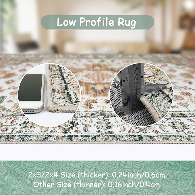 Moynesa Ultra-Thin Washable Area Rug - Image 5