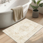 2x3 Vintage Washable Area Rugs for Entryway Soft Non-Slip Bath Mat Boho - Image 3