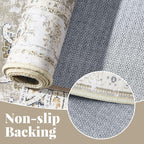 jinchan Fiora Floral 2x3 Rugs for Entryway - Image 5