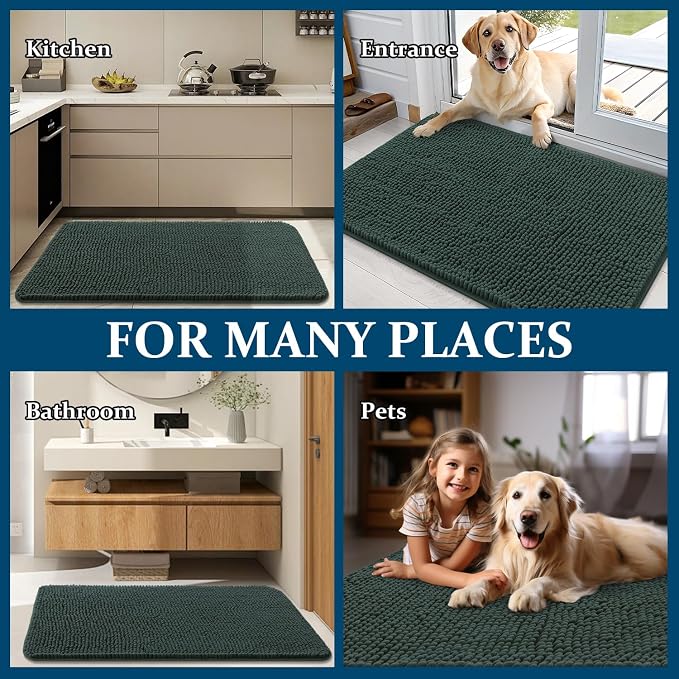 OLANLY Dog Door Mat for Muddy Paws 45x27, Absorbs Moisture and Dirt, Absorbent - Image 8