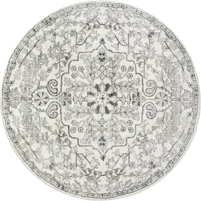 Lahome Bohemian Washable Round Rug, Large Round Rugs 6ft Non Slip Circle Rugs - Image 9
