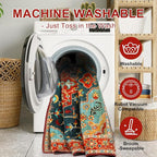 WILLSUN Washable Area Rugs, 3x5 Non-Slip Boho Large Area Rugs - Image 5
