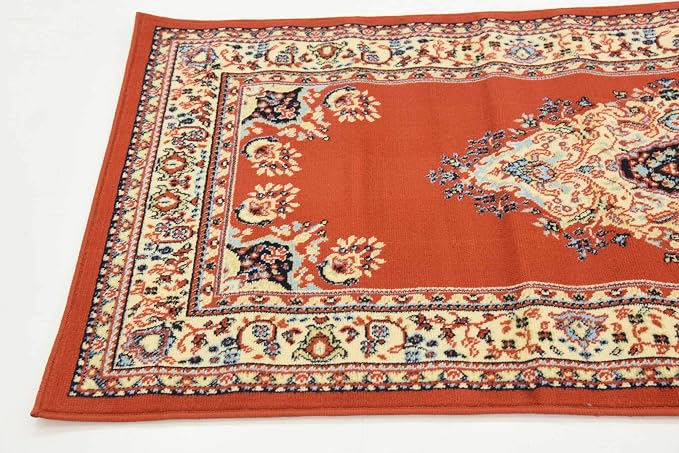 Unique Loom Reza Collection Traditional Persian Style Area Rug, 3 ft x 16 ft 5 - Image 7