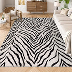 YIHOUSE Tiger Washable Area Rugs 5'x7', Ultra Thin Animal Stripe Print Rug - Image 6