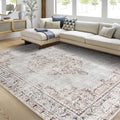 Easy-Going Area Rug 6x9 Washable Boho Rugs by Easy-Going