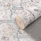 Easy-Going Area Rug 6x9 Washable Boho Rugs - Image 3