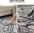 Rugshop Cream and Black Southwestern Tribal Area Rug – Boho Geometric Diamond - Image 7
