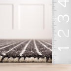 Rugs USA 5x8 Melrose Checked Wool Indoor Area Rug, Contemporary Farmhouse - Image 2