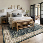 Vintage Distressed 8x10 Rugs for Living Room Bedroom, Washable Non Slip Dining - Image 4
