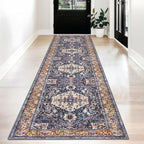 KOZYFLY Runners for Hallways 2.6x12 Ft Extra Long Washable Kitchen Boho Runner by KOZYFLY