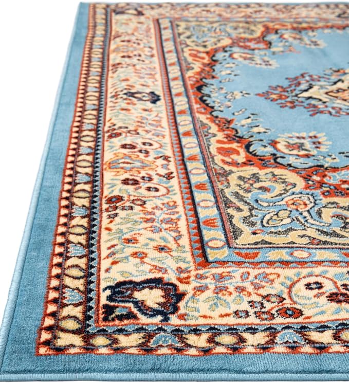 Unique Loom Reza Collection Traditional Persian Style Area Rug, Runner 3' 0" x - Image 7