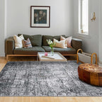 Area Rug 4×6, Vintage Boho Rug, Ultra-Soft Low Pile, Non Slip, Stain Resistant - Image 7
