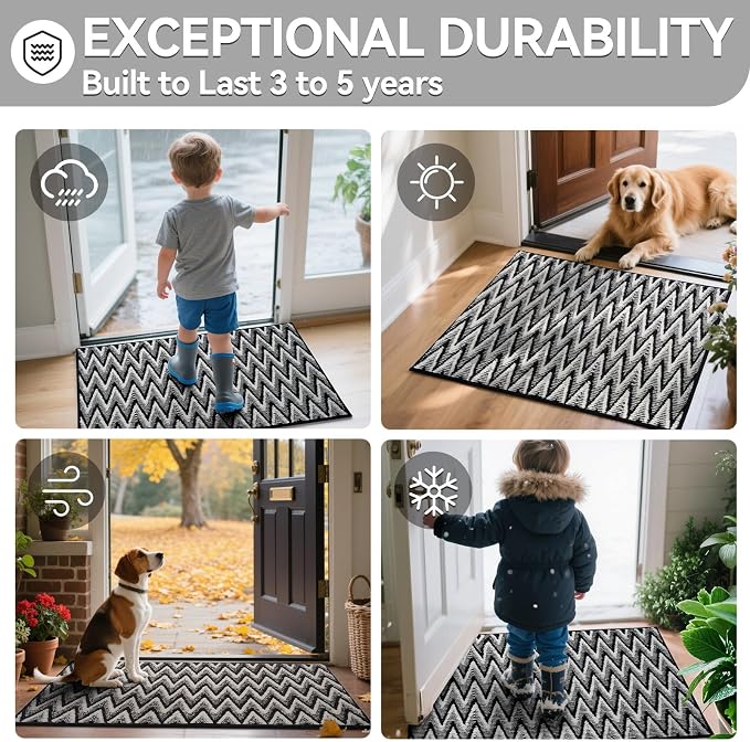 Indoor Door Mat 17x30, Dirt Resistant & Absorbent Doormat - Image 8
