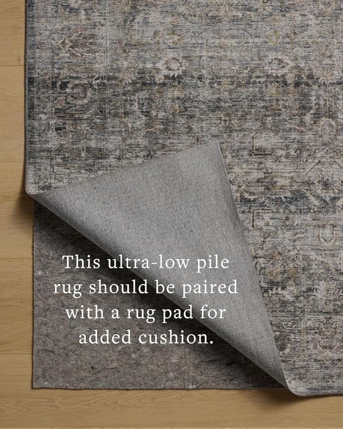 Loloi Amber Lewis Josie Collection JOS-05 Dove/Gold 3'-6" x 5'-6", .13" Pile - Image 2