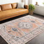 vivorug 9x12 Area Rugs for Living Room, Non Slip Machine Washable Vintage Rug - Image 2