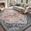 tchdio 8x10 Area Rugs for Living Room, Vintage Non Slip Washable Rug, Soft Low by Tchdio