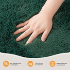 Zentavio Emerald Green Rugs for Bedroom 5x8 Dark Green Area Rugs for Living - Image 5