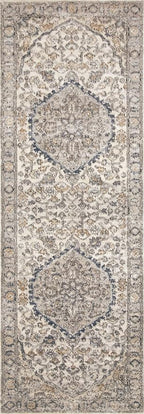 Loloi Teagan Collection TEA-01 Natural/Lt. Grey 2'-8" x 4' Accent Rug, Soft - Image 7