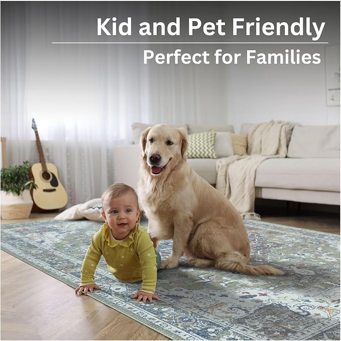 Bloom Rugs Washable Non-Slip 7 ft Runner - Image 10