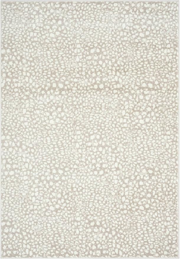 Abani Beige Cheetah Print Area Rug Rugs, Arto Collection - Image 2