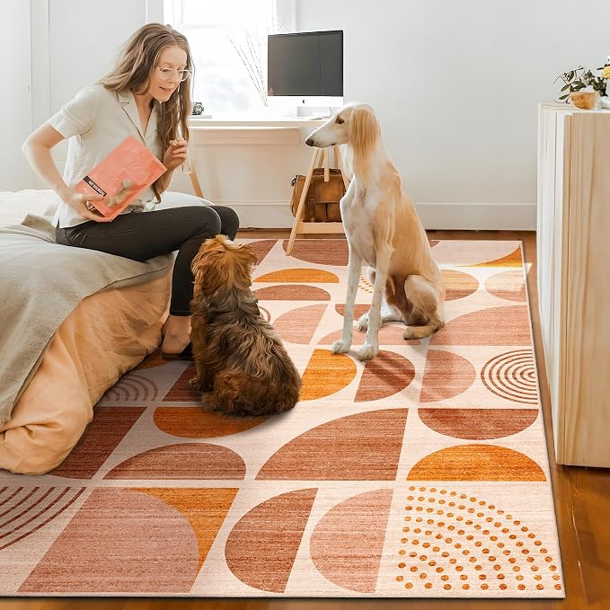 MUJOO Boho Rug Washable, 4x6.5 Area Rugs - Image 7