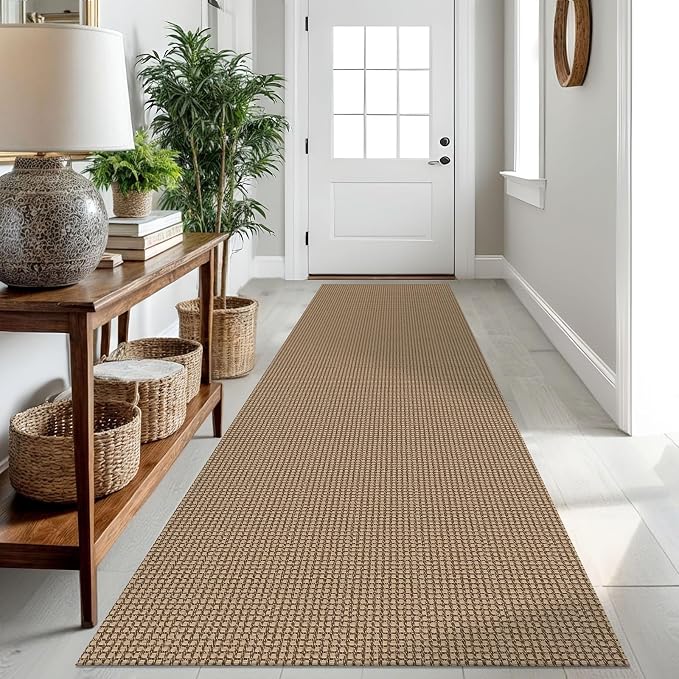 IOHOUZE Washable Runner Rug 2.6x10 Non Slip Rubber Backed Long Hallway Runner by iOhouze