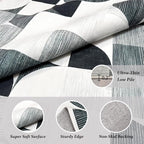 Modern Abstract Rug 5x7 Machine Washable, Boho Area Rugs - Image 4
