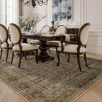 5x7 Washable Area Rug for Living Room Dining Room, Distressed Non Slip Vintage - Image 5