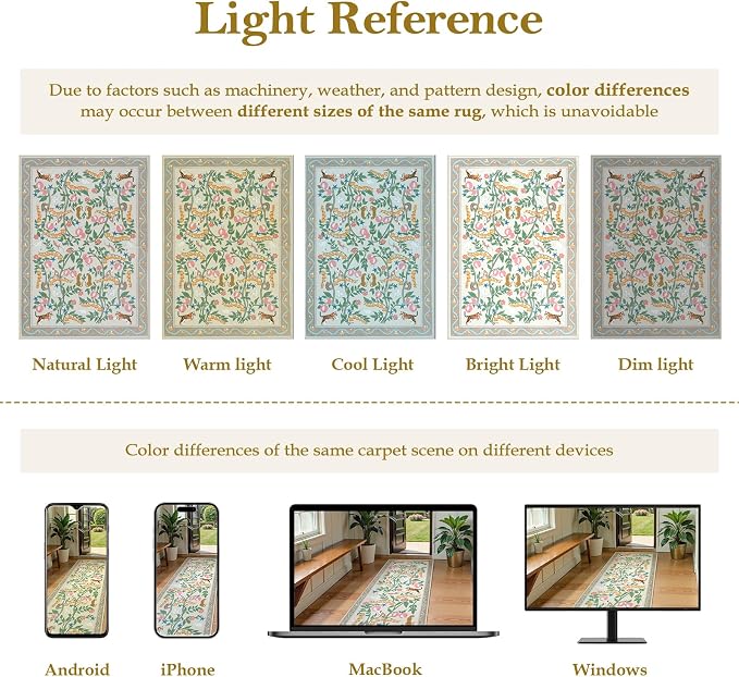 Collive 2x3 Rugs for Entryway, Small Washable Jungle Animal Door Mat Indoor - Image 6