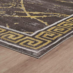 GLORY RUGS Area Rugs Marble 2x7 Brown Carpet Modern Abstract Rug Living Room - Image 6