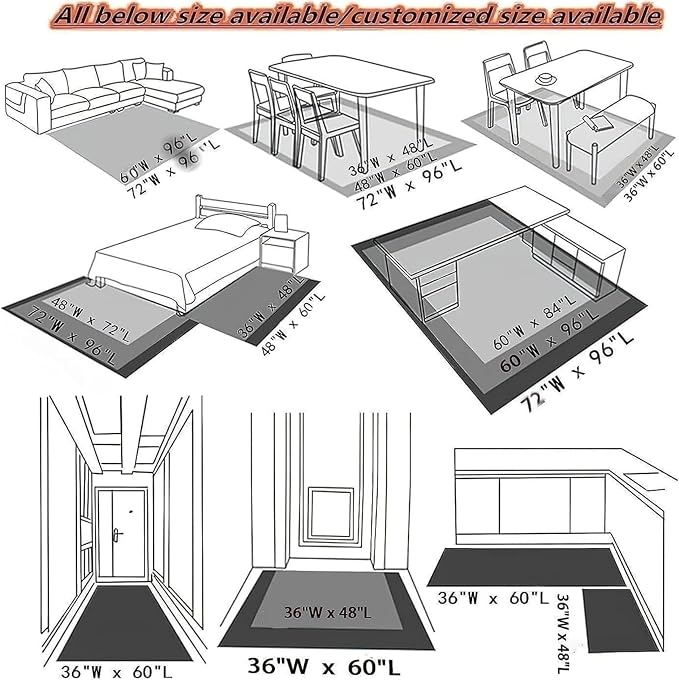Tiger Rugs，5x6ft, Tiger and Green Leaf Print Rug - Image 6