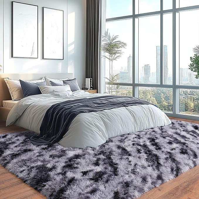 Large Shaggy Modern Shag Area Rug - Image 3