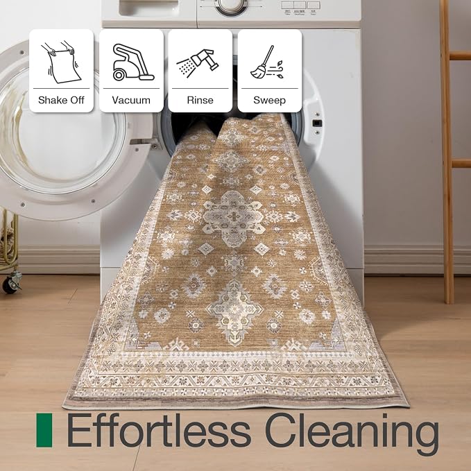 LUMI Indoor Thin Door Mat, 32x47 Washable Small Inside Doormat, Non Slip Low - Image 6