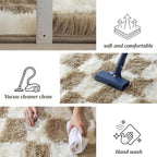 4x6 Area Rugs for Living Room Bedroom, Soft Fluffy Shaggy Bedside Rug, Indoor - Image 5