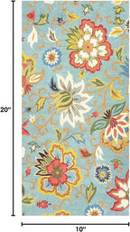 Lahome Collection Floral Runner Rug 2'x4' Non Slip Vintage Hallway Runner Rug - Image 3
