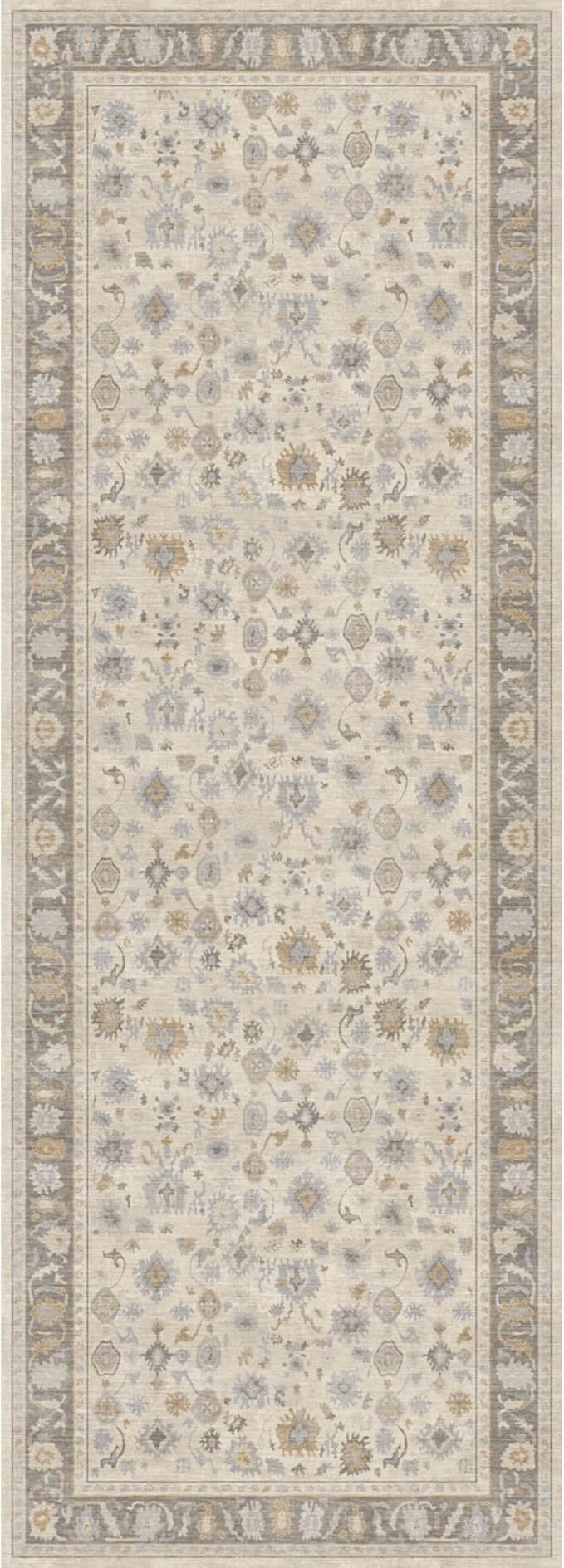 Kuden 2'6"x10 Runner Rug, Machine Washable Area Rug by KudenRugs