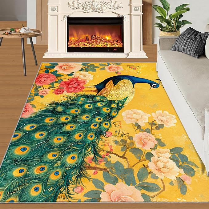 Classic Peacock Rug Large - Image 3