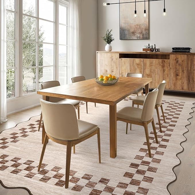 GarveeHome Area Rug 6x9 Large Living Room Modern Border Throw Rug - Image 7