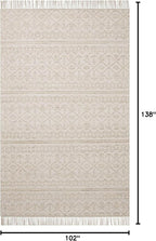 Loloi Angela Rose Rivers Collection RIV-03 Sand/Ivory 8'-6" x 11'-6" Reversible - Image 2