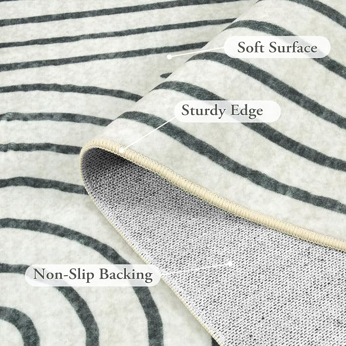 Lahome Abstract 9x12 Area Rugs for Living Room Bedroom, Soft Washable Rugs 9x12 - Image 6