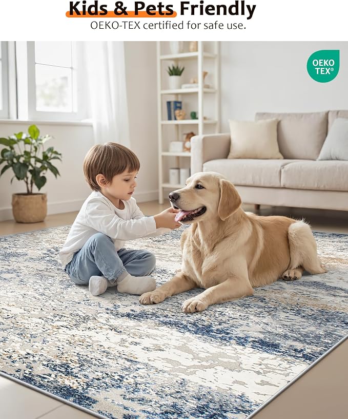 Art&Tuft Washable Rugs 8x10, Area Rugs - Image 9