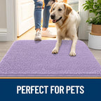 OLANLY Dog Door Mat for Muddy Paws 47x17, Absorbs Moisture and Dirt, Absorbent - Image 6