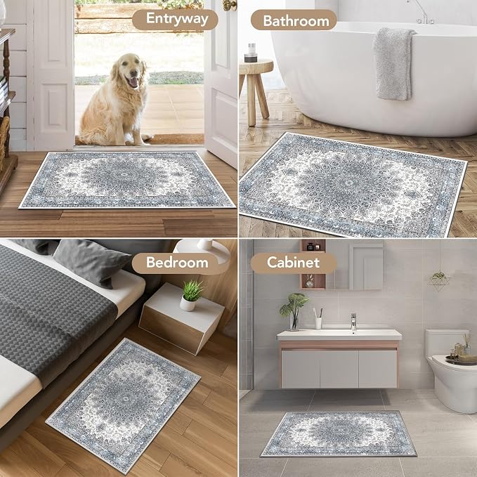 2’x3’ Entry Rug Welcome Mat Small Washable Indoor Door Rug Front Door Mat - Image 7